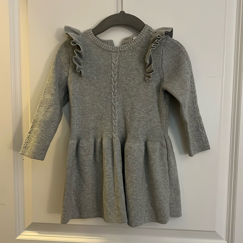 HM gray knit dress
